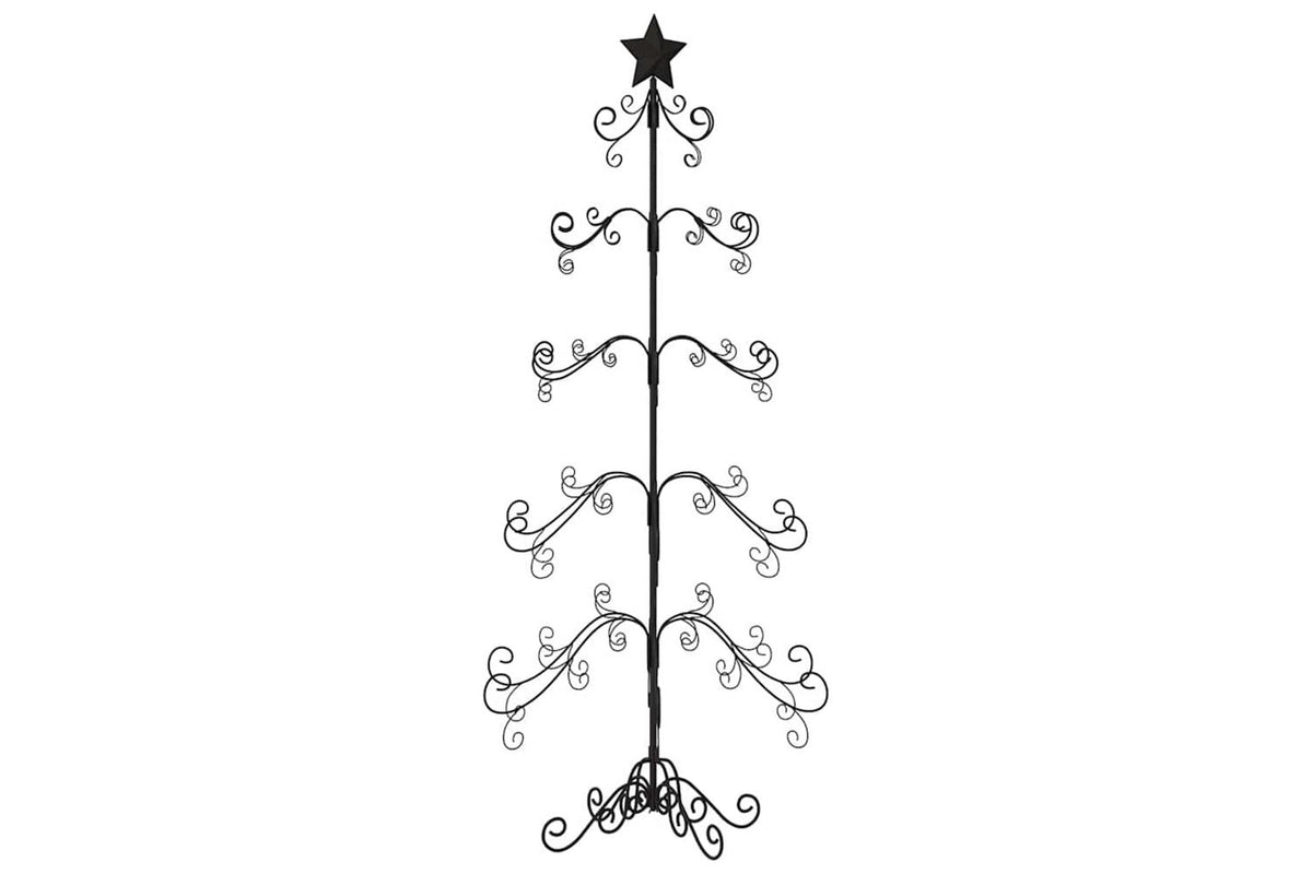 Vidaxl Metal Christmas Tree For Decoration Black 150 Cm-4