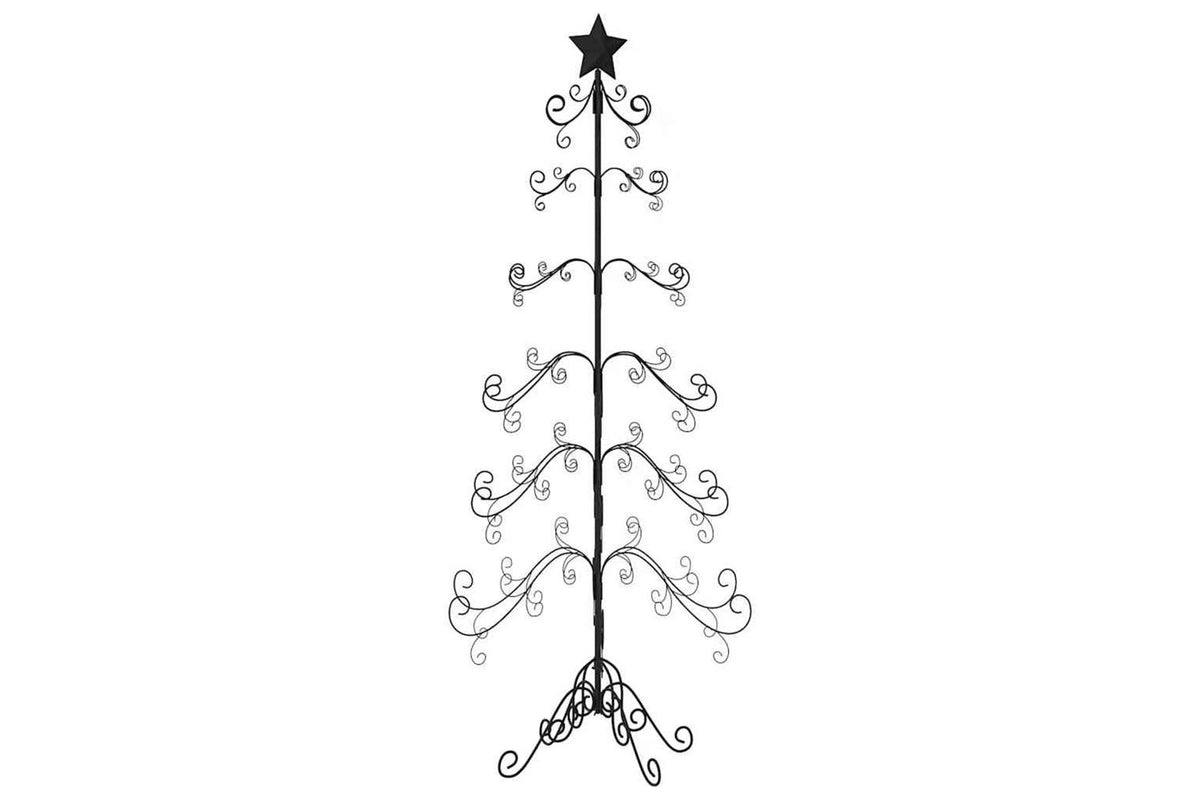 Vidaxl Metal Christmas Tree For Decoration Black 180 Cm-4