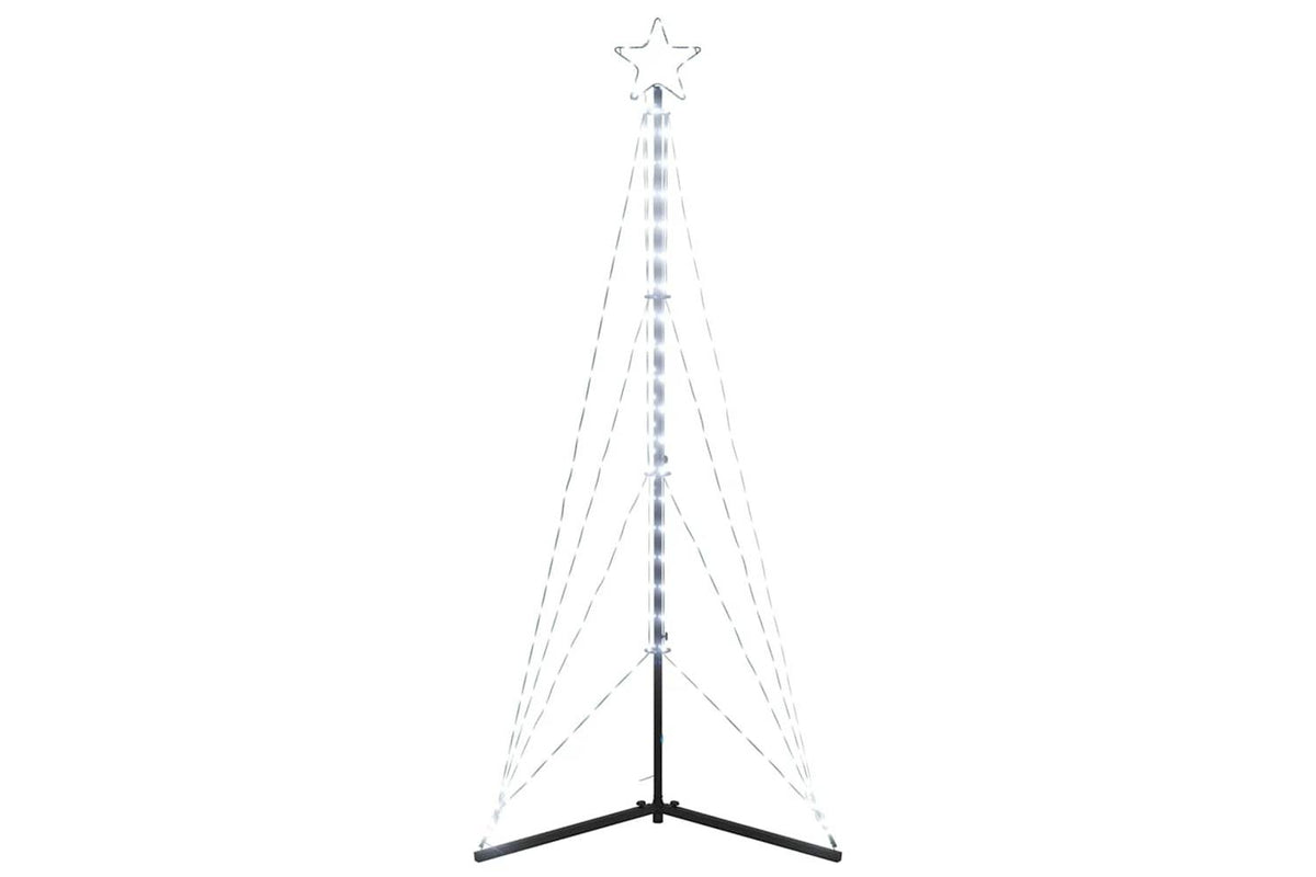 Vidaxl Led Christmas Tree 363 Leds Cold White 182 Cm-4