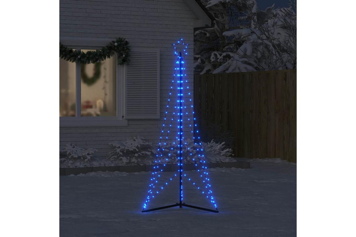 Vidaxl Led Christmas Tree 363 Leds Blue 182 Cm-3