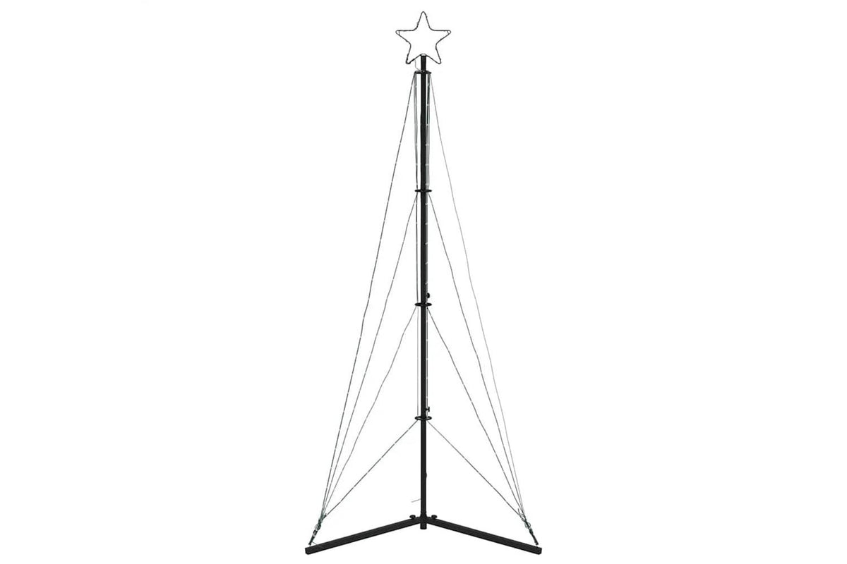Vidaxl Led Christmas Tree 363 Leds Blue 182 Cm-5