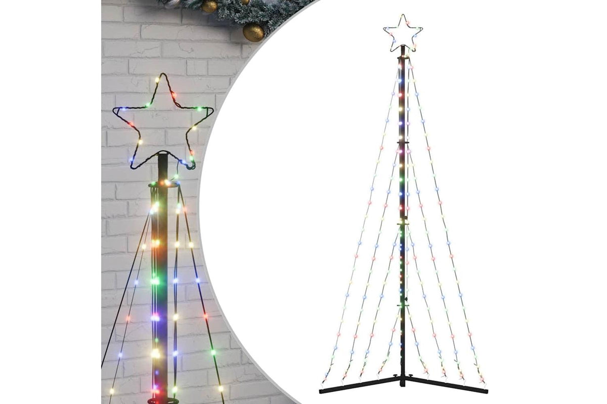 Vidaxl Led Christmas Tree 339 Leds Colourful 187 Cm