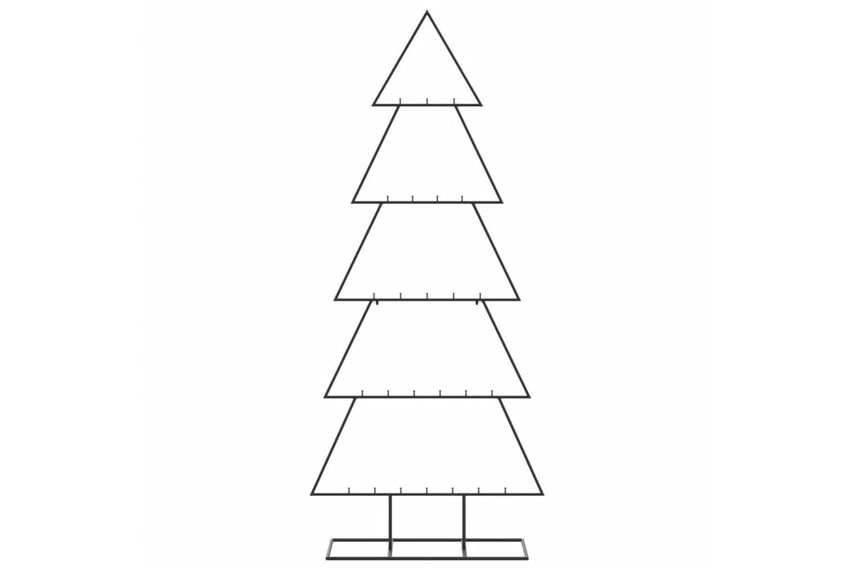 Vidaxl Metal Christmas Tree For Decoration Black 150 Cm-3