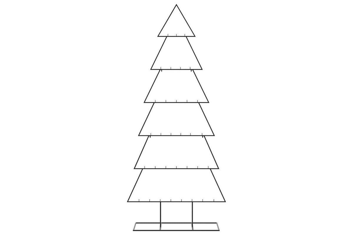Vidaxl Metal Christmas Tree For Decoration Black 180 Cm-3