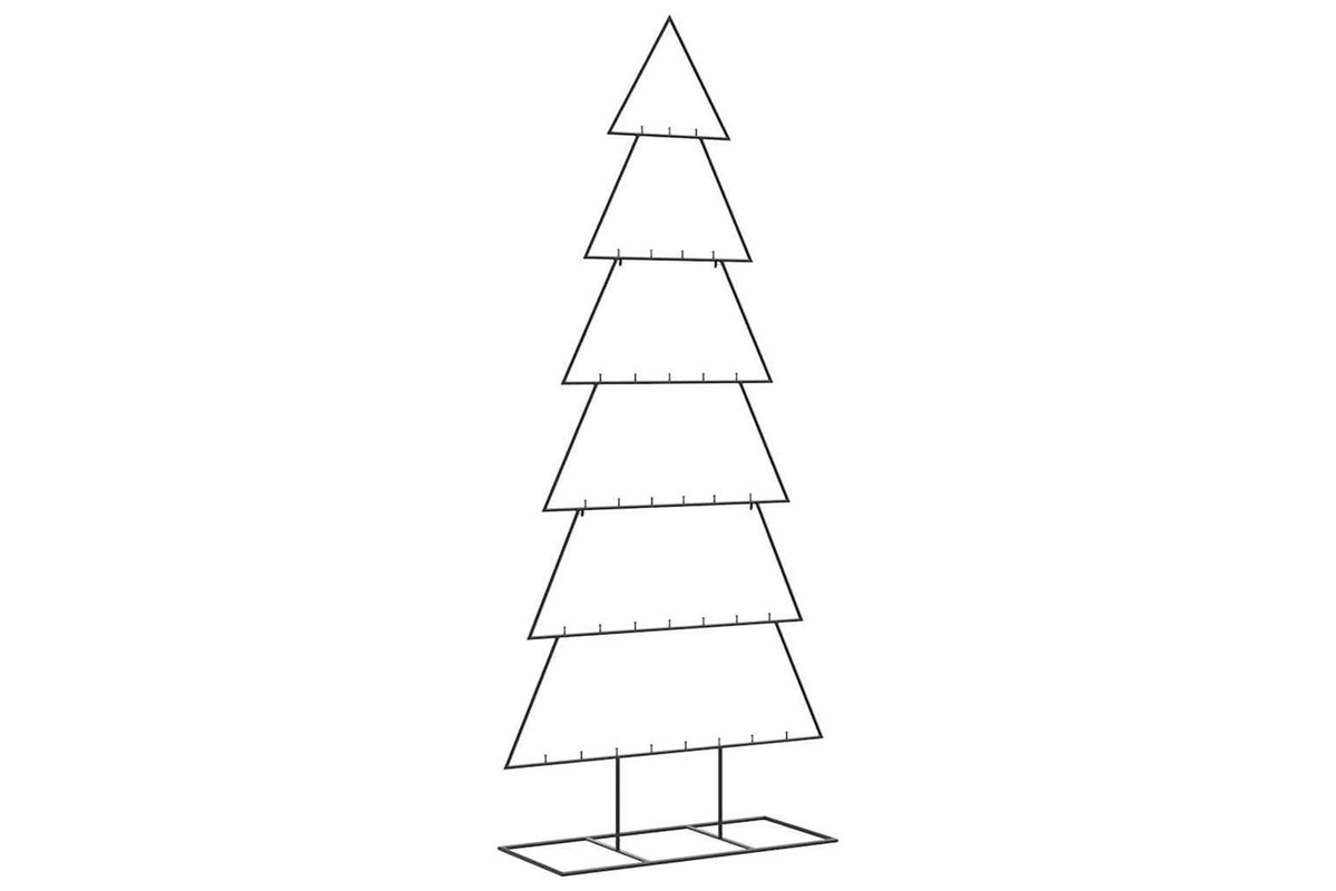 Vidaxl Metal Christmas Tree For Decoration Black 180 Cm-5