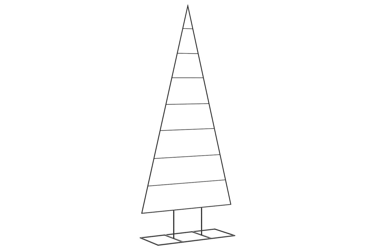 Vidaxl Metal Christmas Tree For Decoration Black 180 Cm-4