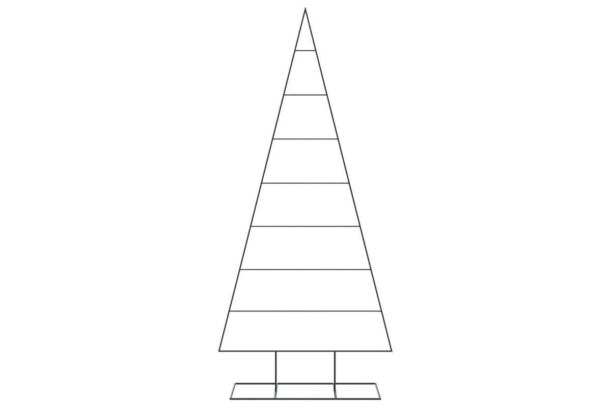 Vidaxl Metal Christmas Tree For Decoration Black 210 Cm-3