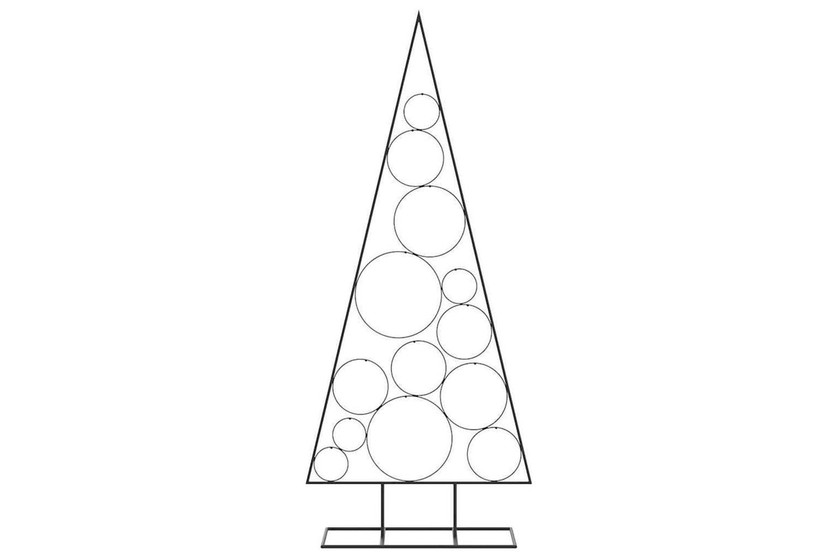 Vidaxl Metal Christmas Tree For Decoration Black 150 Cm-3