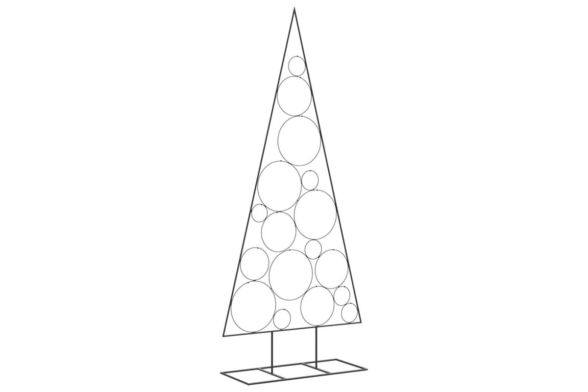 Vidaxl Metal Christmas Tree For Decoration Black 180 Cm