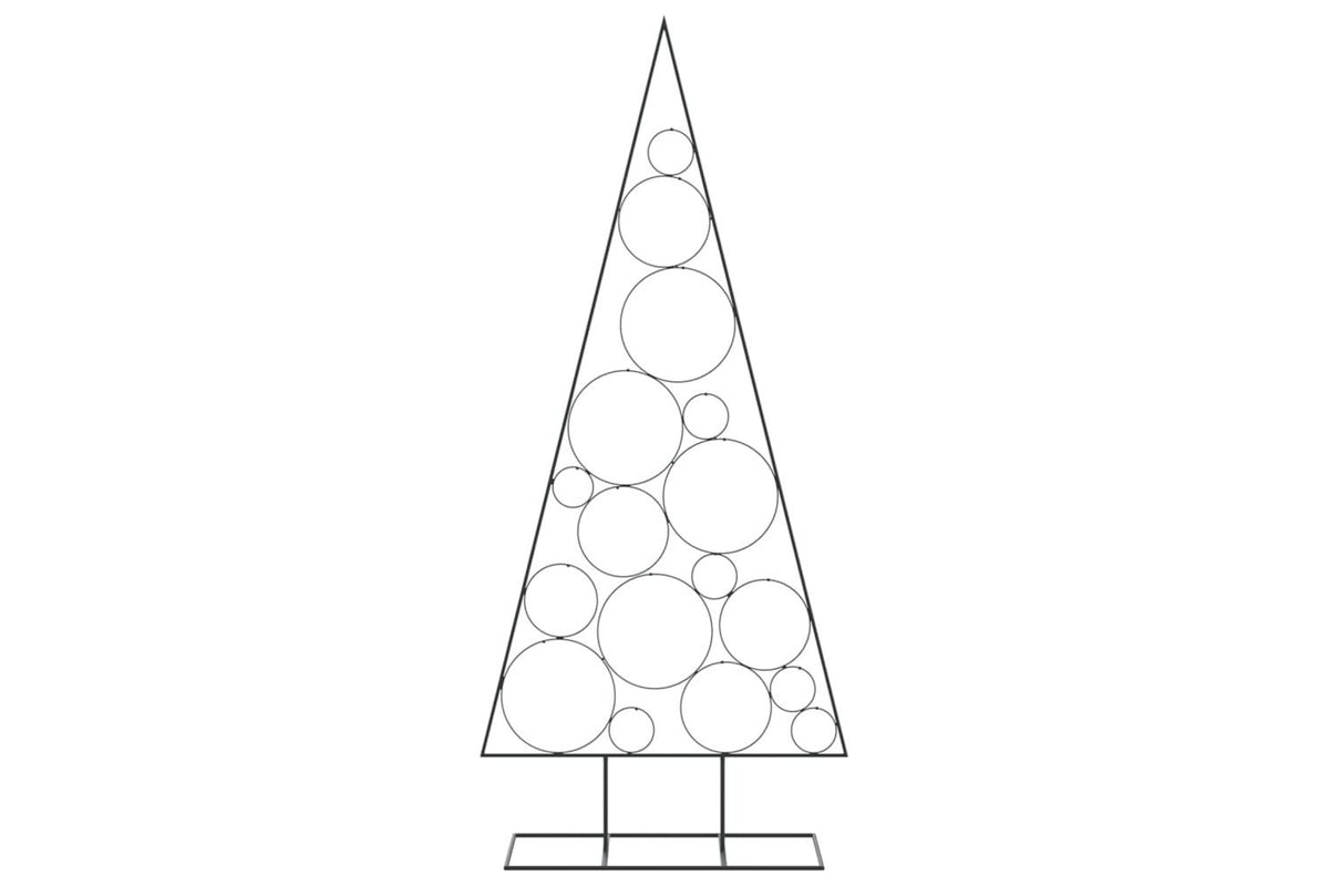 Vidaxl Metal Christmas Tree For Decoration Black 180 Cm-3