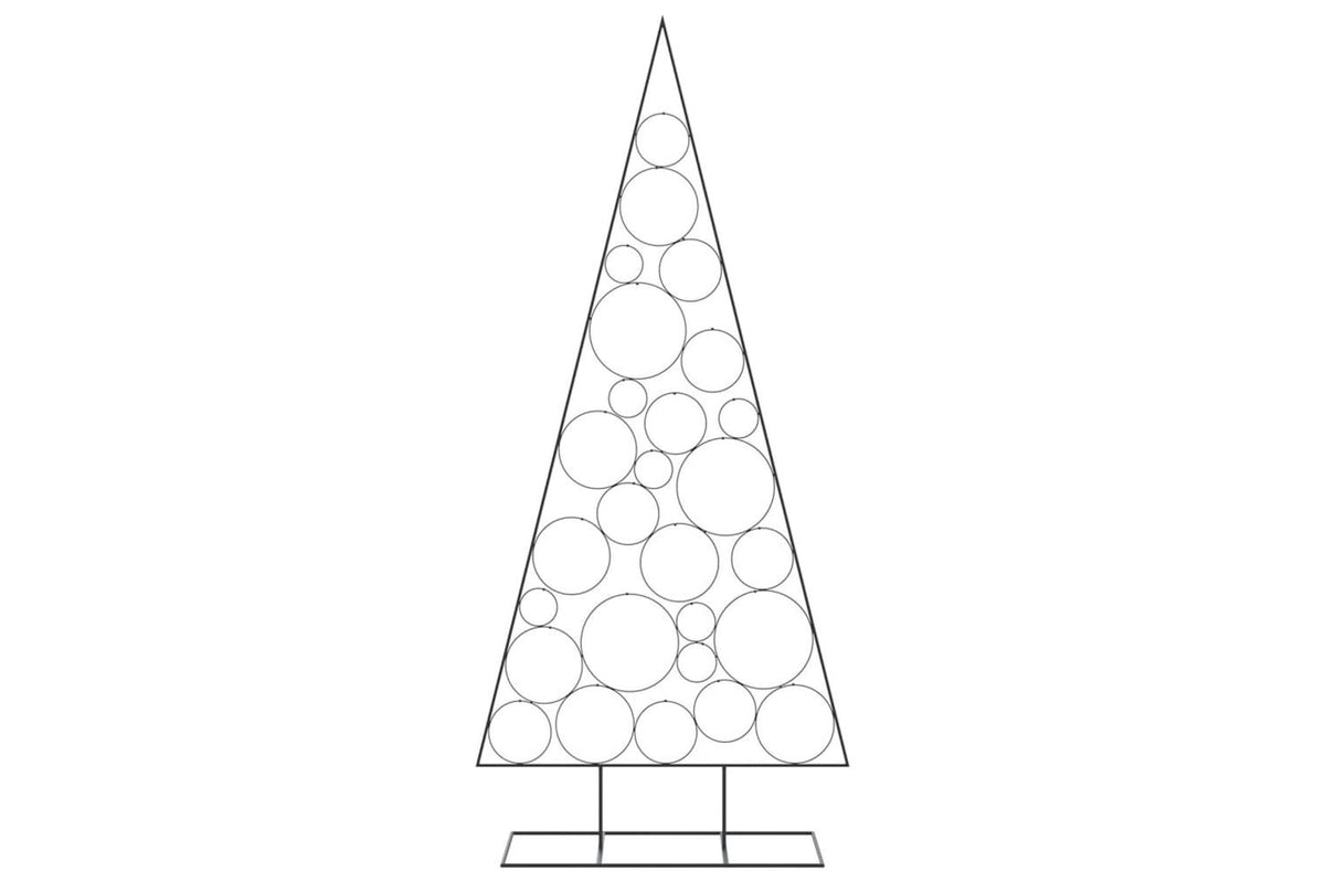 Vidaxl Metal Christmas Tree For Decoration Black 210 Cm-3