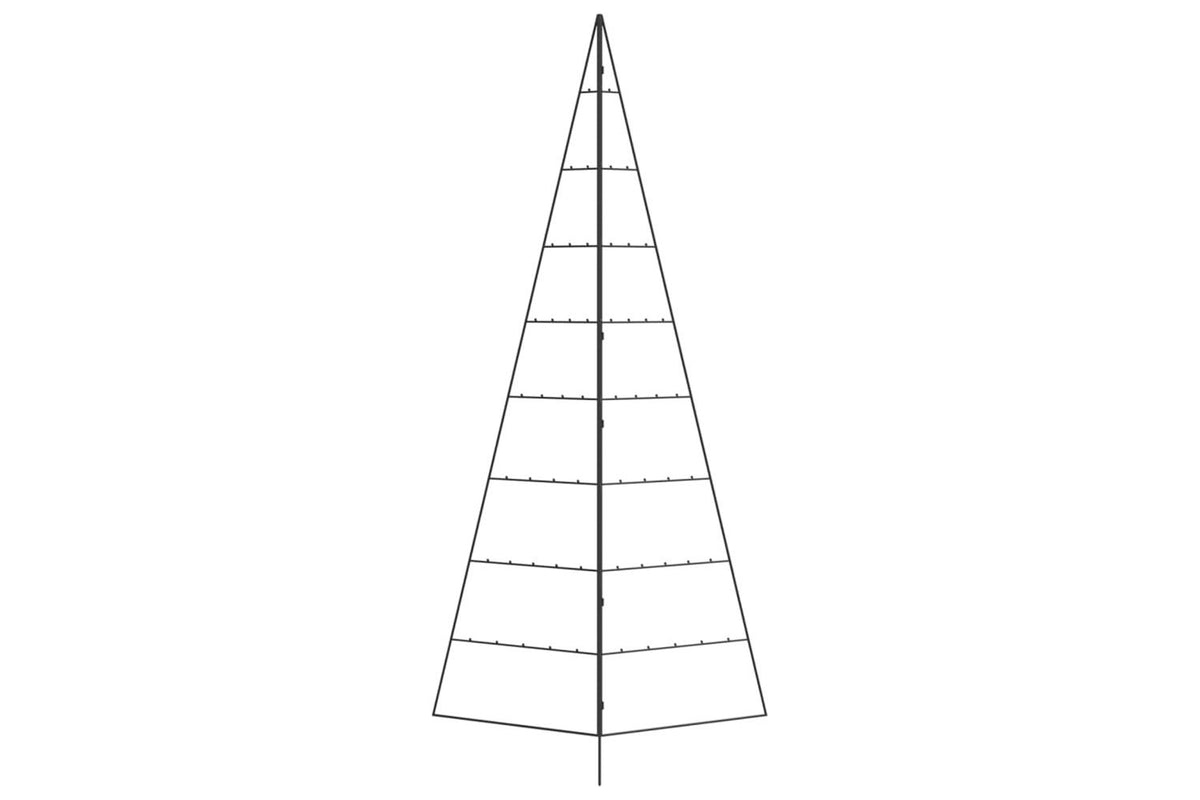 Vidaxl Metal Christmas Tree For Decoration Black 210 Cm-2