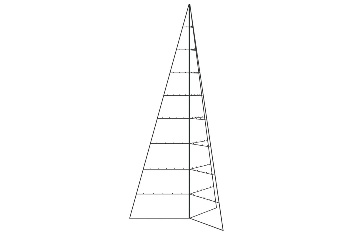 Vidaxl Metal Christmas Tree For Decoration Black 210 Cm-4