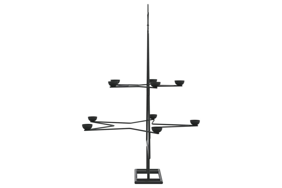 Vidaxl Metal Christmas Tree For Decoration Black 75 Cm-6