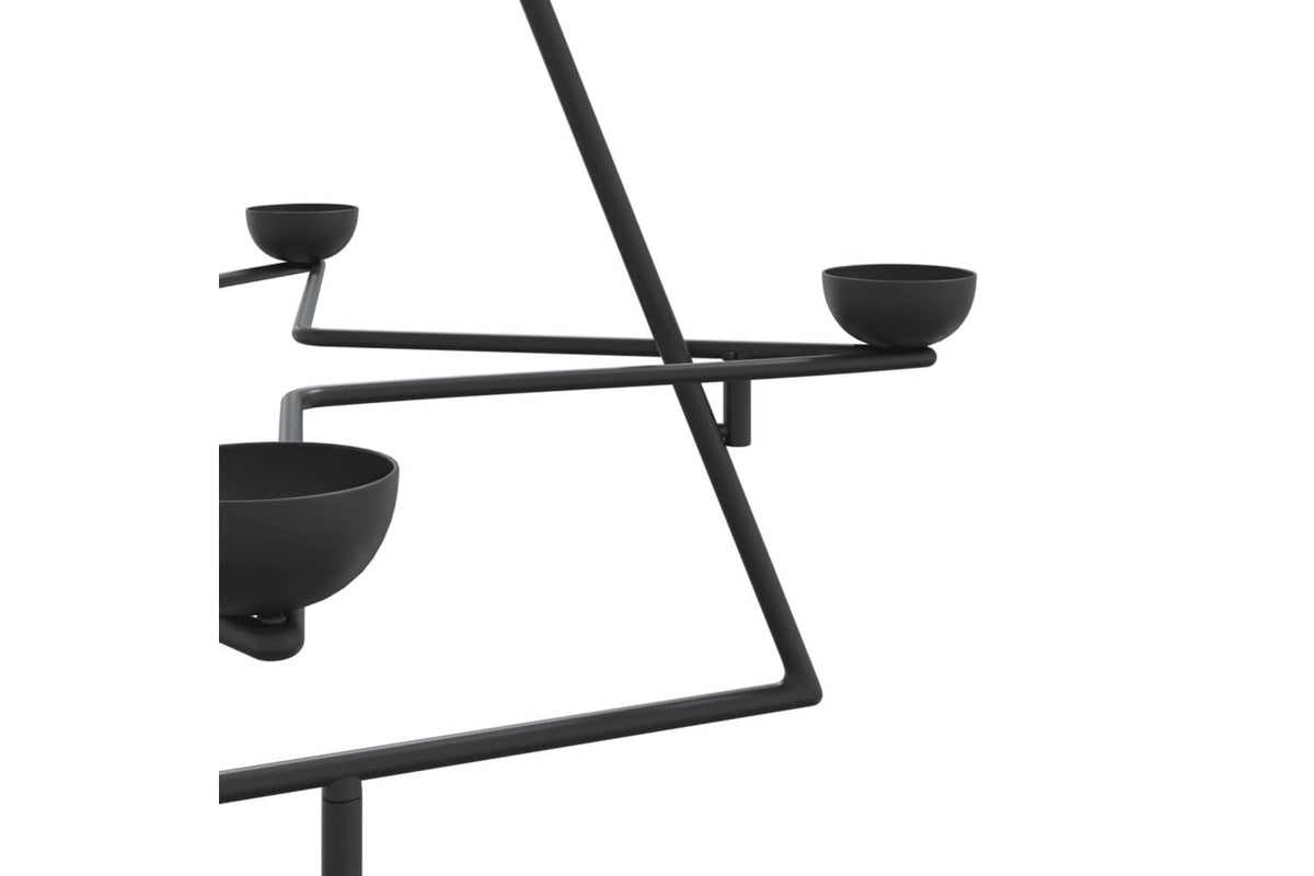 Vidaxl Metal Christmas Tree For Decoration Black 75 Cm-7