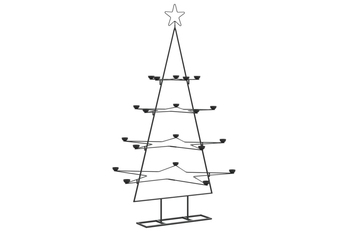 Vidaxl Metal Christmas Tree For Decoration Black 140 Cm-2