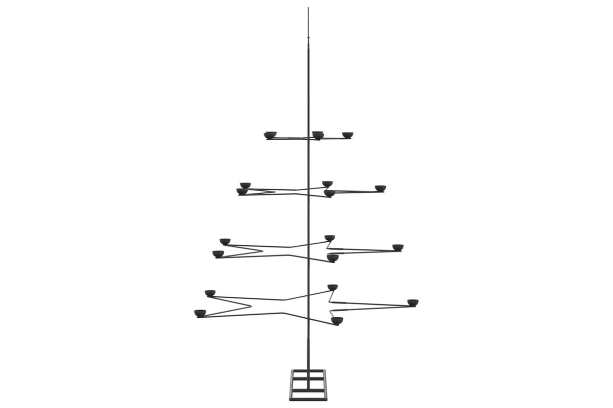 Vidaxl Metal Christmas Tree For Decoration Black 140 Cm-5
