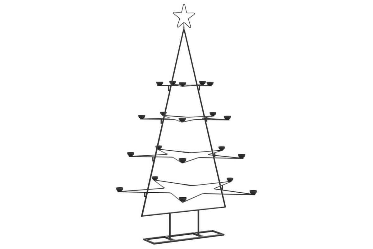 Vidaxl Metal Christmas Tree For Decoration Black 140 Cm-6