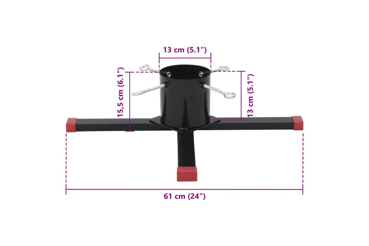 Vidaxl Christmas Tree Stand Black 61x61x155 Cm-9