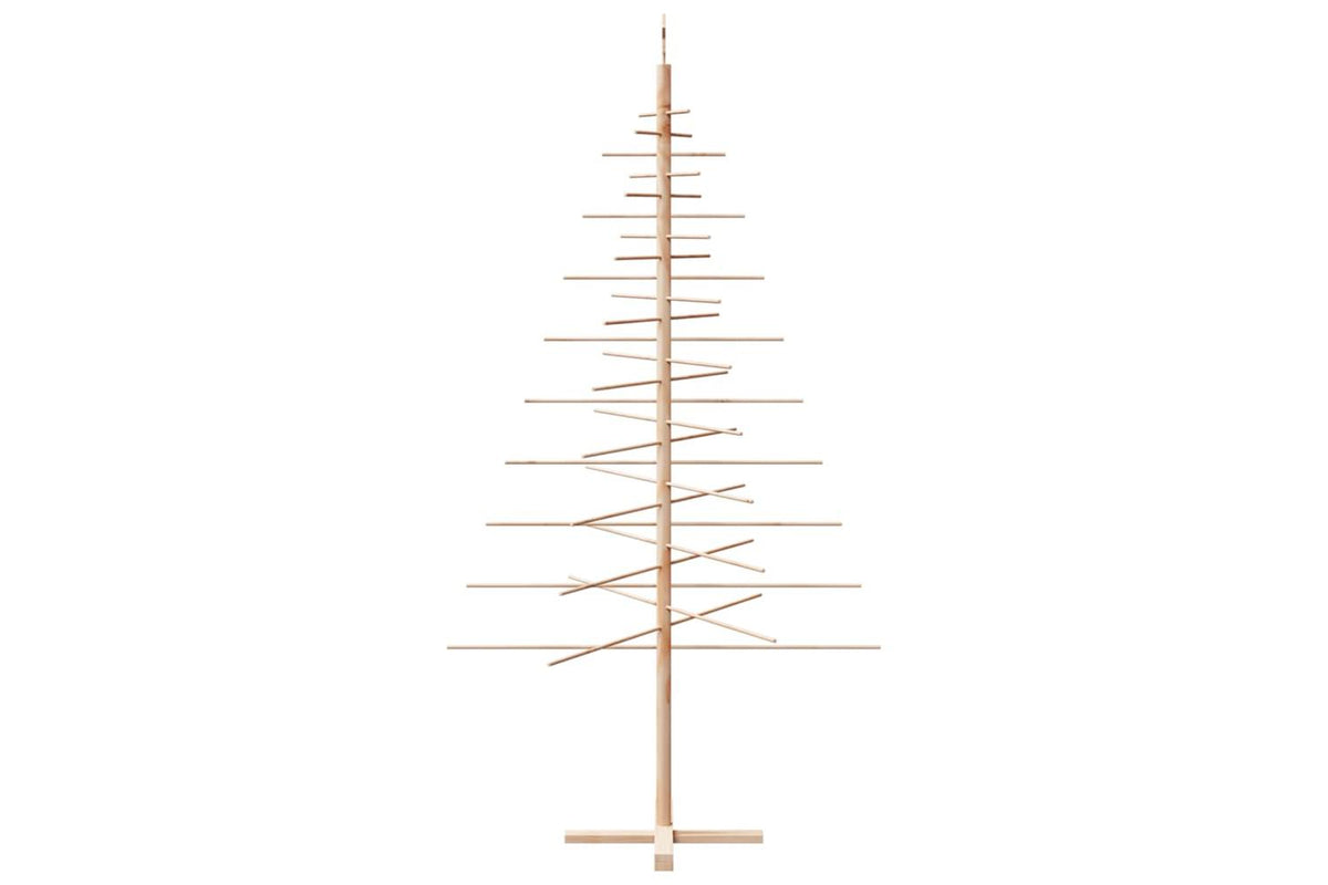 Vidaxl Wooden Christmas Tree For Decoration 210 Cm Solid Wood Pine-4