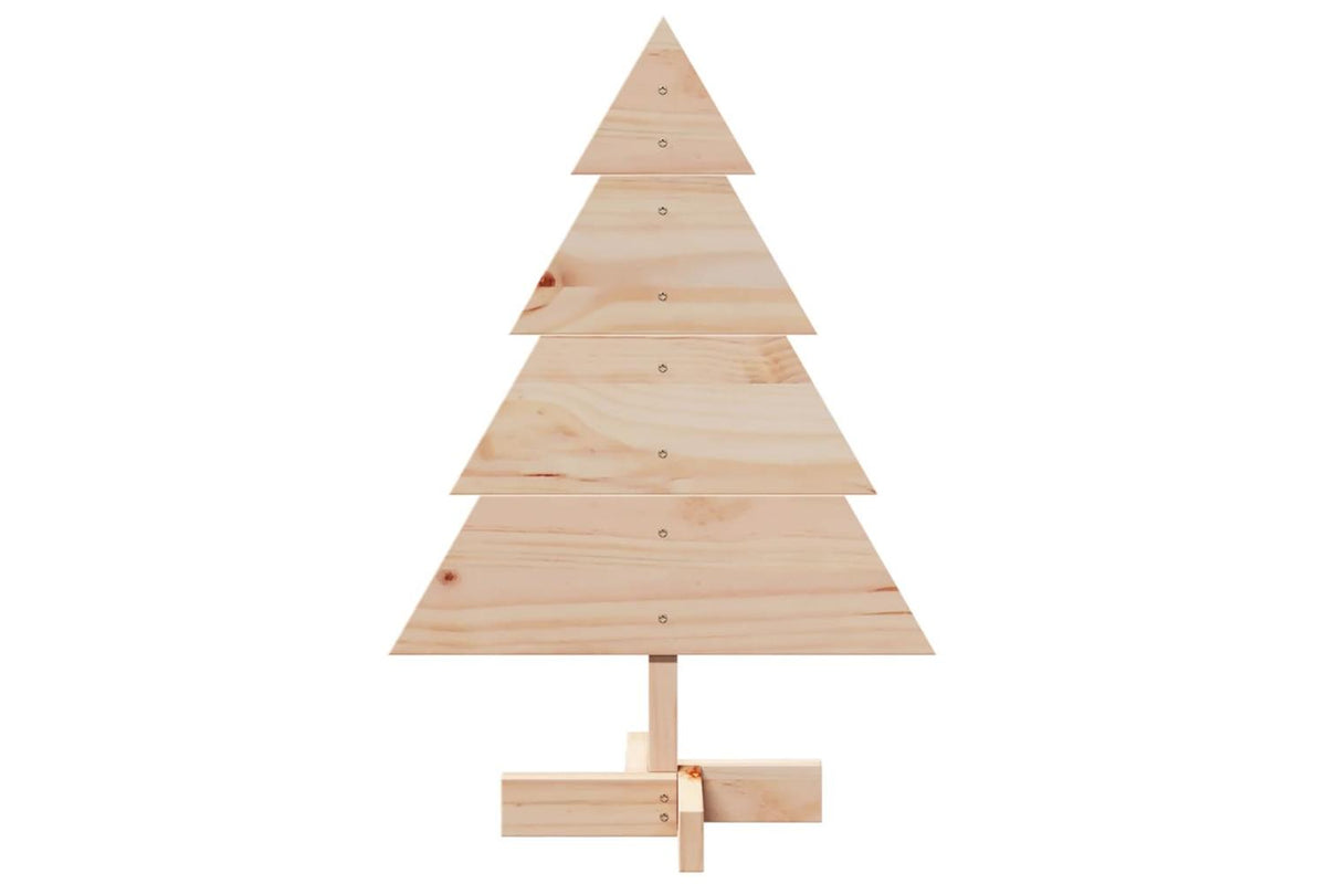 Vidaxl Wooden Christmas Tree For Decoration 70 Cm Solid Wood-3