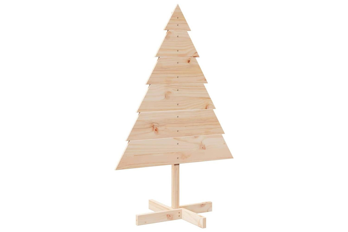 Vidaxl Wooden Christmas Tree For Decoration 110 Cm Solid Wood-2
