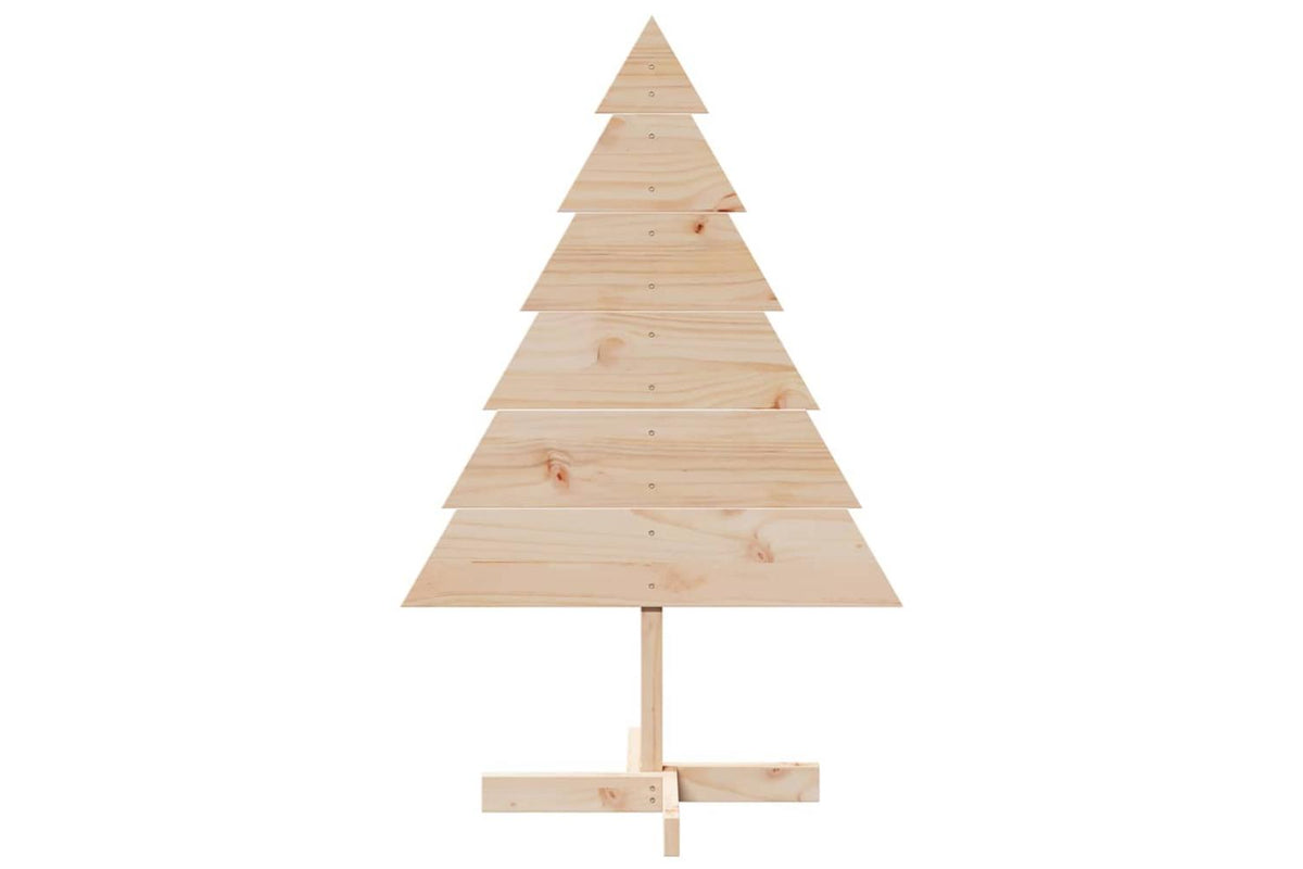 Vidaxl Wooden Christmas Tree For Decoration 110 Cm Solid Wood-3