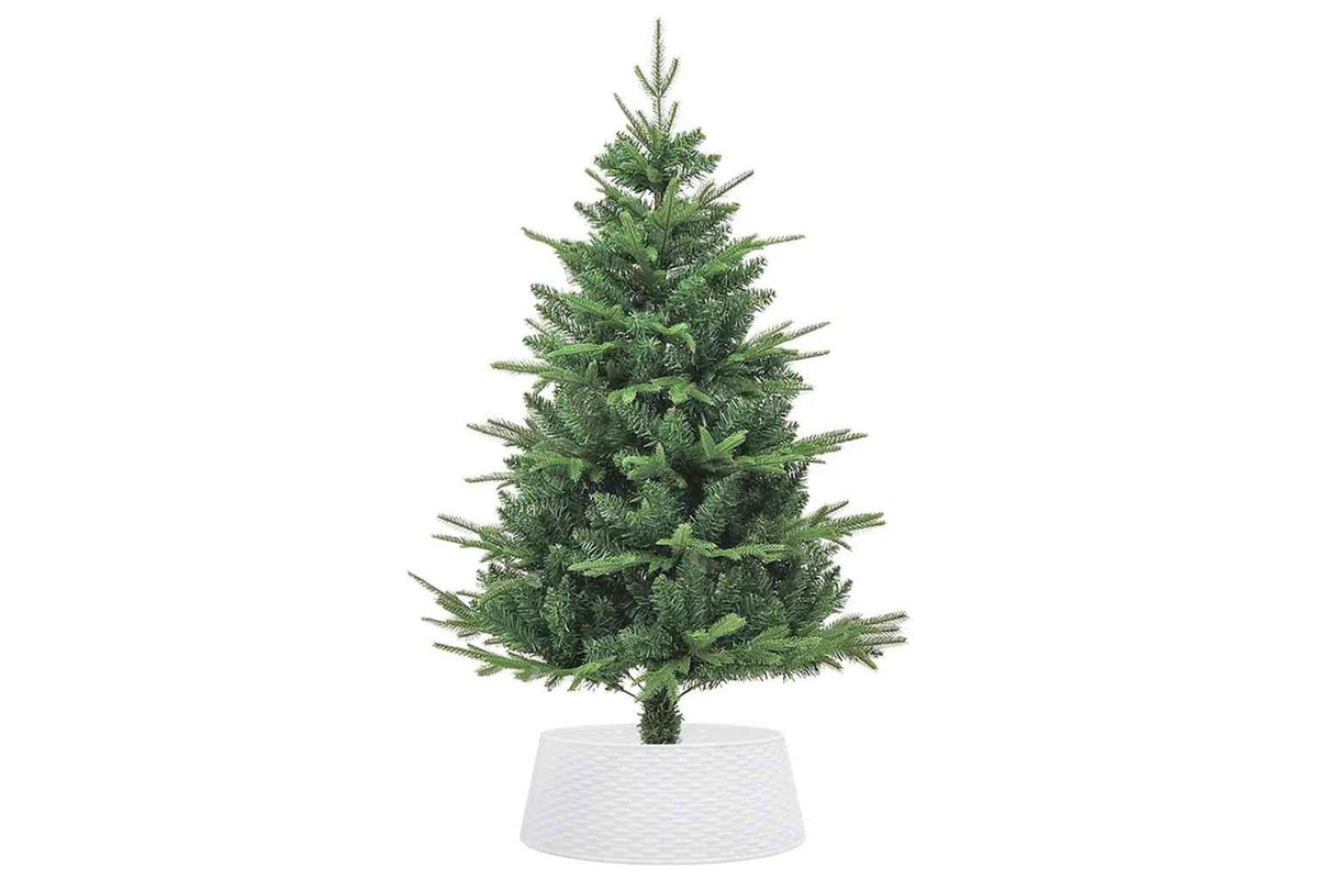 Vidaxl Christmas Tree Skirt White 65x23 Cm Plastic-8