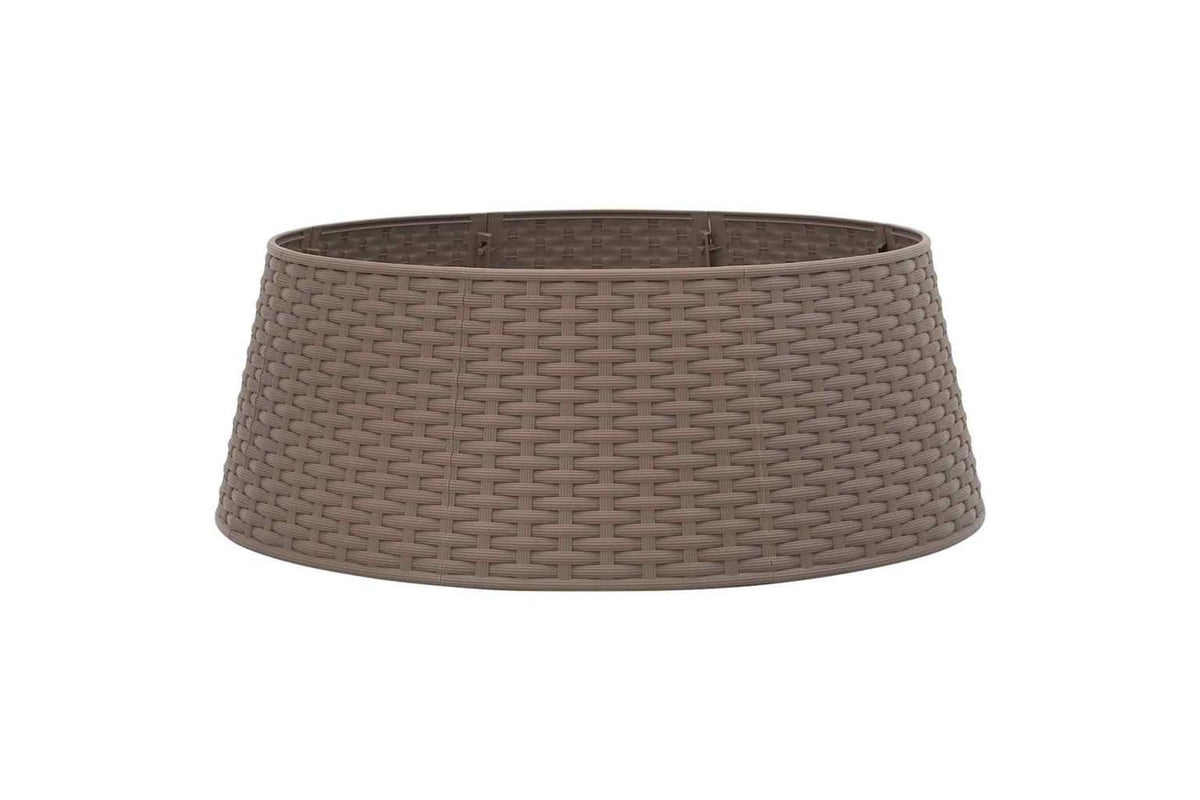 Vidaxl Christmas Tree Skirt Brown 65x23 Cm Plastic