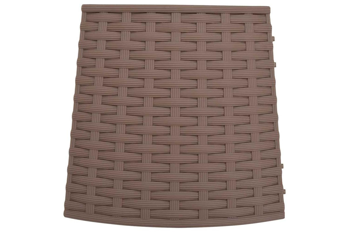 Vidaxl Christmas Tree Skirt Brown 65x23 Cm Plastic-4