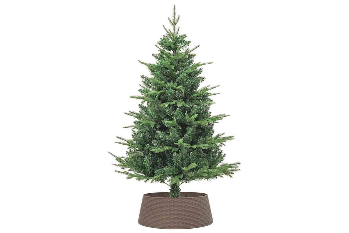 Vidaxl Christmas Tree Skirt Brown 65x23 Cm Plastic-8