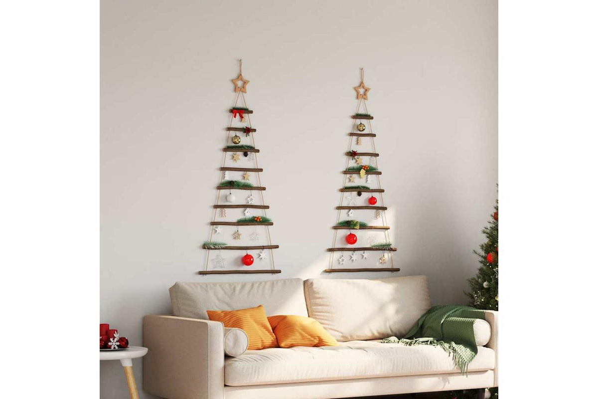 Vidaxl Hanging Christmas Trees With Top Stars 2 Pcs 55x120 Cm-3