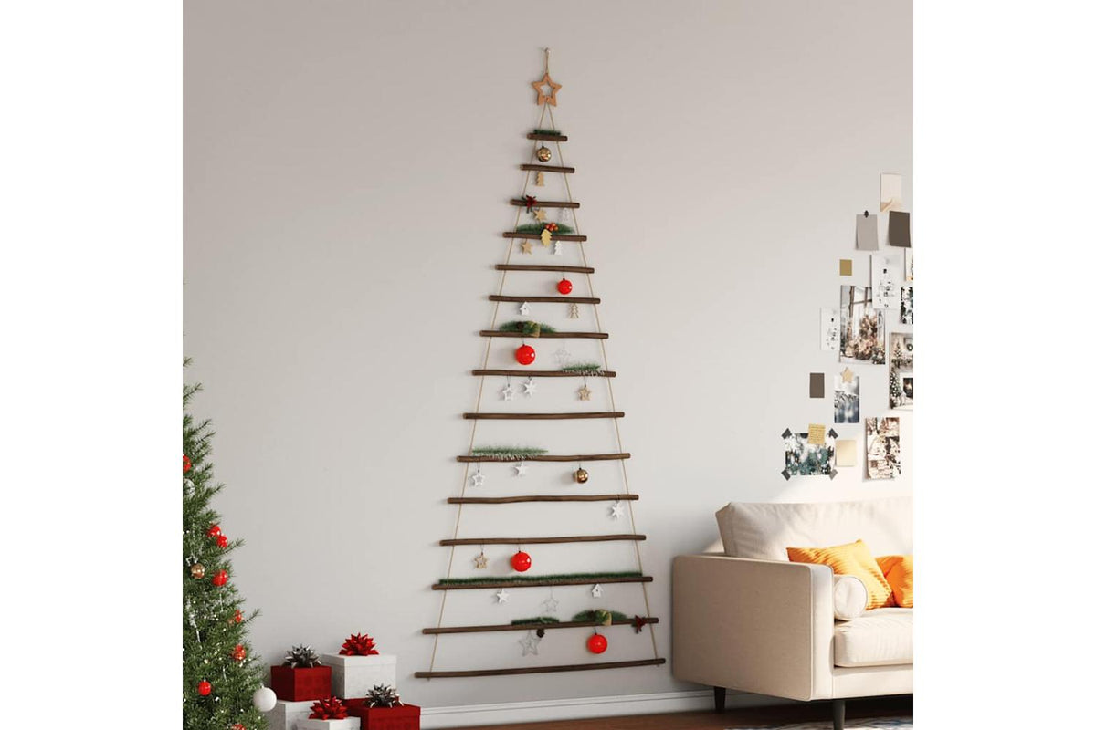 Vidaxl Hanging Christmas Tree With Top Star 100x210 Cm Natural Branch-3