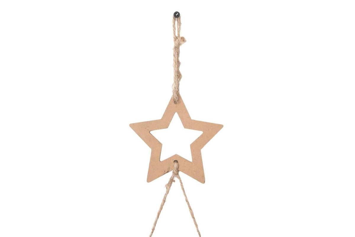 Vidaxl Hanging Christmas Tree With Top Star 100x210 Cm Natural Branch-6