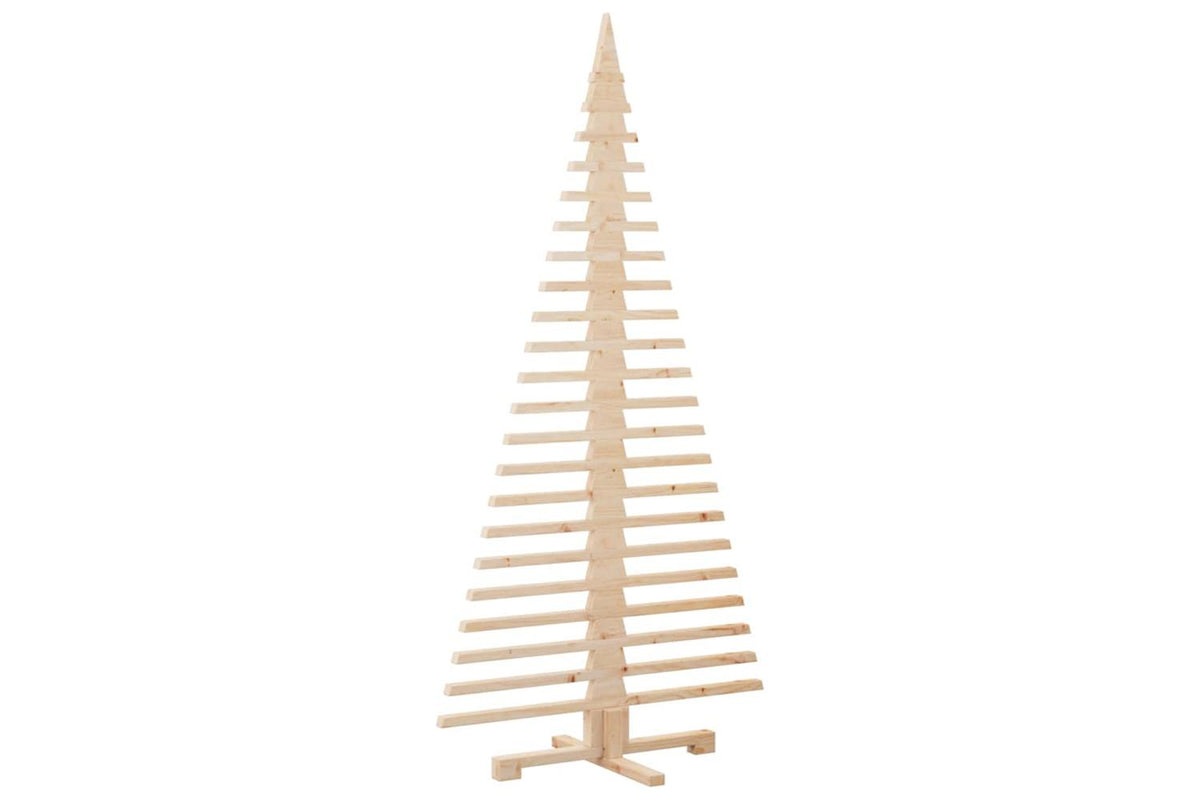 Vidaxl Wooden Christmas Tree For Decoration 180 Cm Solid Wood Pine-4