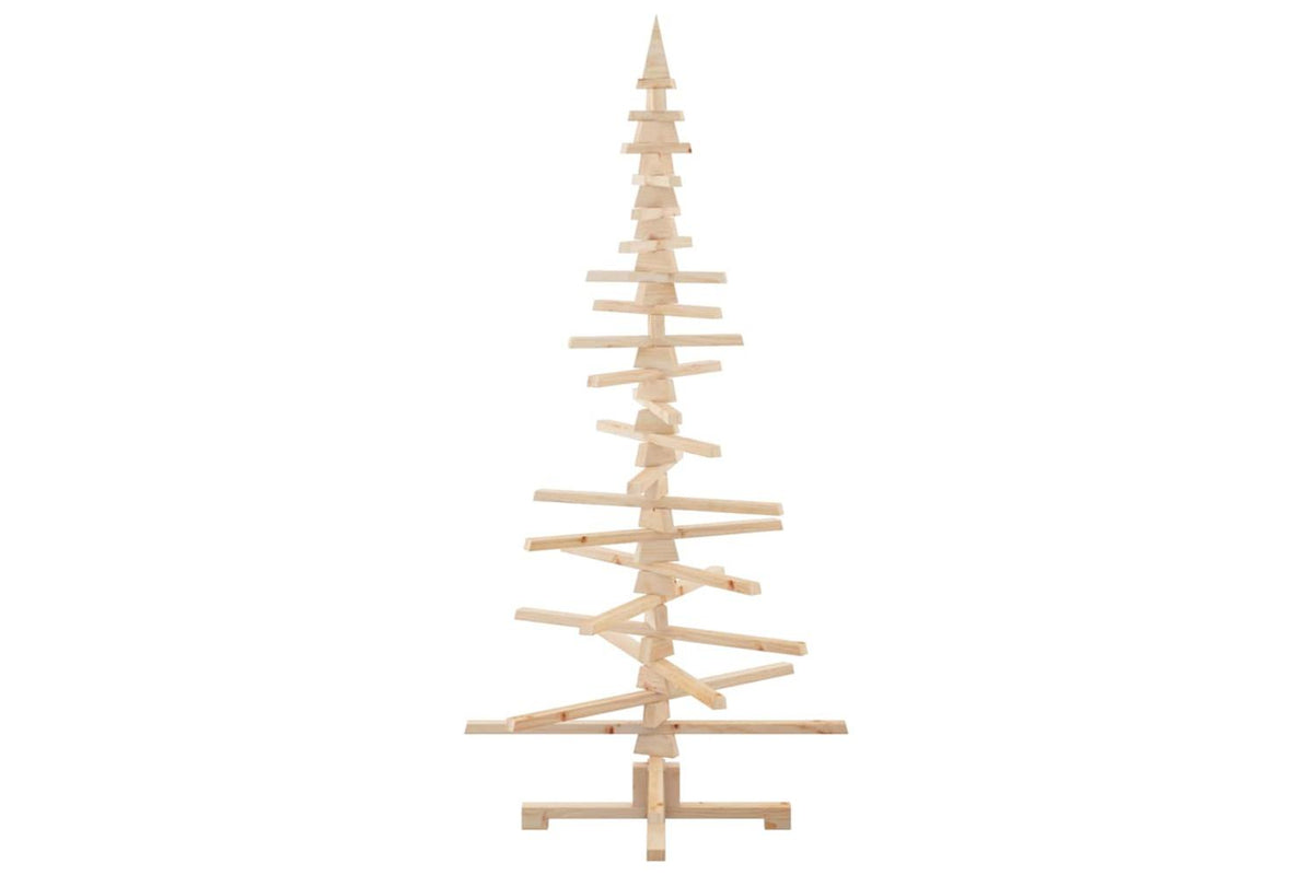Vidaxl Wooden Christmas Tree For Decoration 180 Cm Solid Wood Pine-6