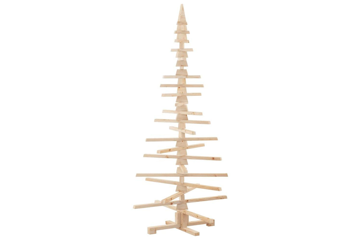 Vidaxl Wooden Christmas Tree For Decoration 180 Cm Solid Wood Pine-7