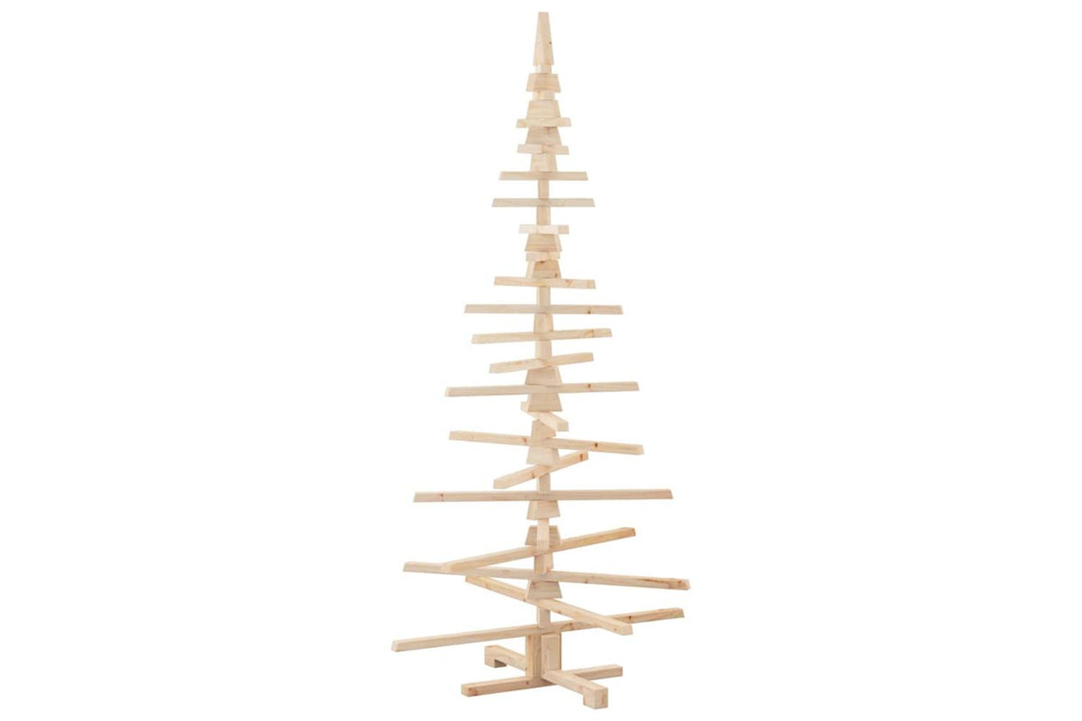 Vidaxl Wooden Christmas Tree For Decoration 180 Cm Solid Wood Pine-8