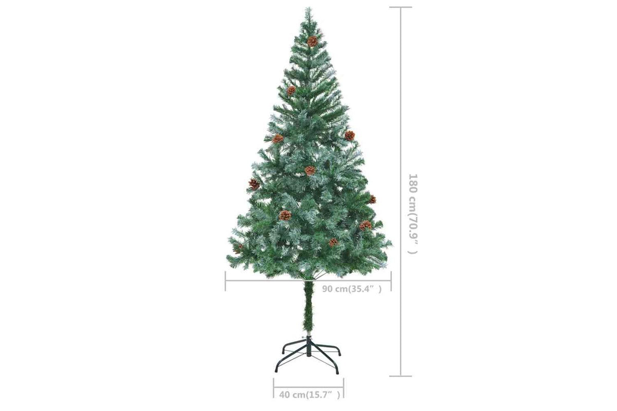 Vidaxl Artificial Christmas Tree With Pinecones 180 Cm-7