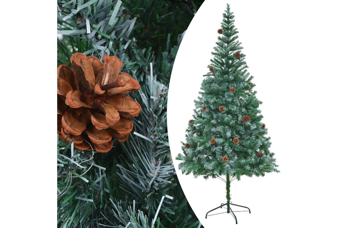 Vidaxl Artificial Christmas Tree With Pinecones 210 Cm-2