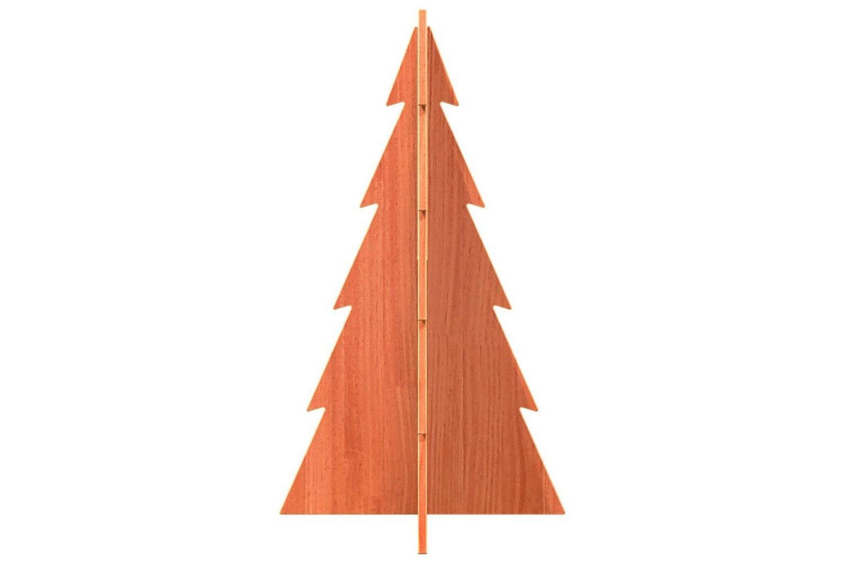 Vidaxl Wooden Christmas Tree For Decoration Wax Brown 80 Cm-4