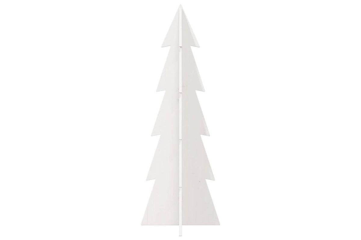 Vidaxl Wooden Christmas Tree For Decoration White 112 Cm-3