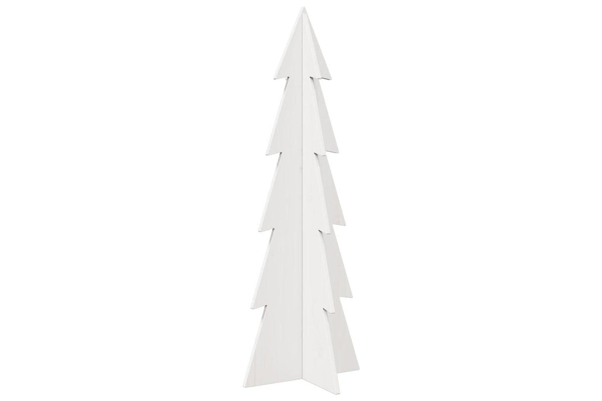 Vidaxl Wooden Christmas Tree For Decoration White 112 Cm-5