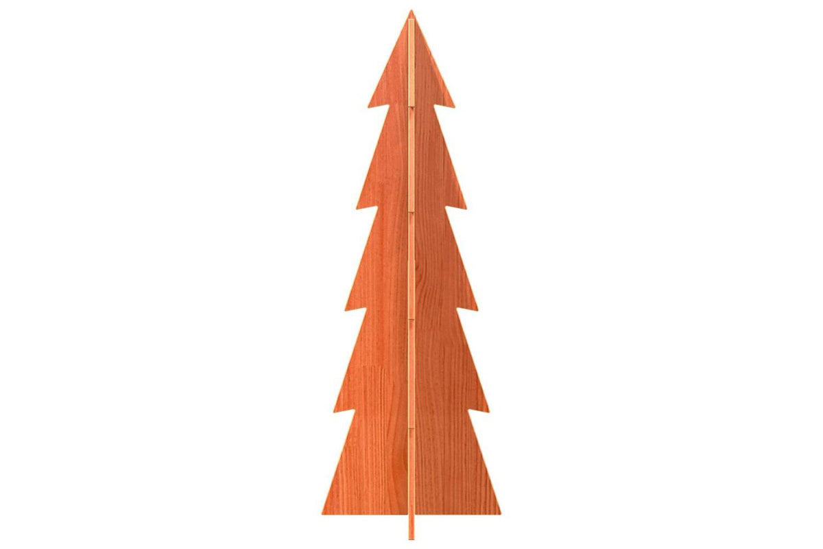 Vidaxl Wooden Christmas Tree For Decoration Wax Brown 112 Cm-3