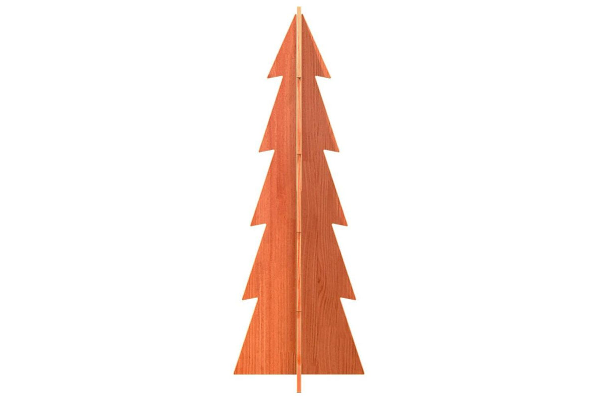 Vidaxl Wooden Christmas Tree For Decoration Wax Brown 112 Cm-4