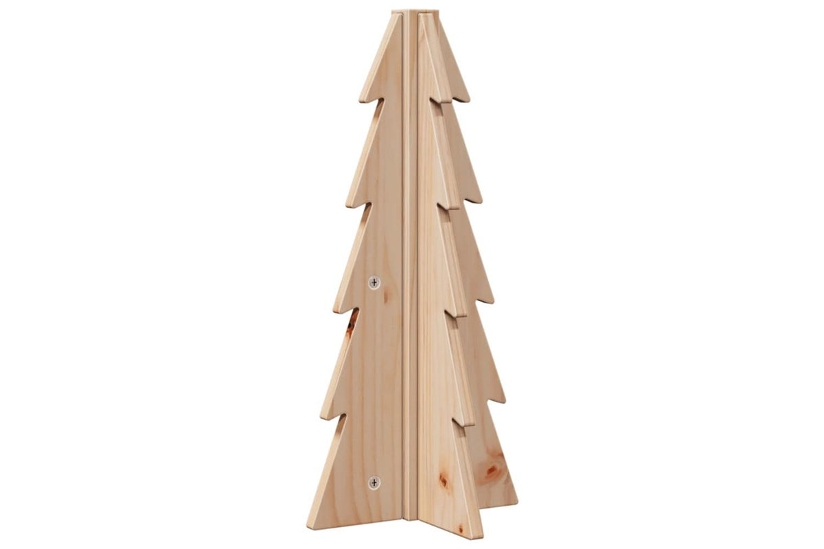 Vidaxl Wooden Christmas Tree For Decoration 49 Cm Solid Wood Pine