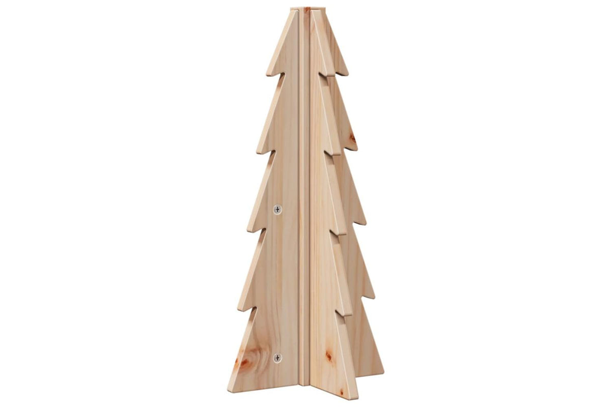 Vidaxl Wooden Christmas Tree For Decoration 49 Cm Solid Wood Pine-5