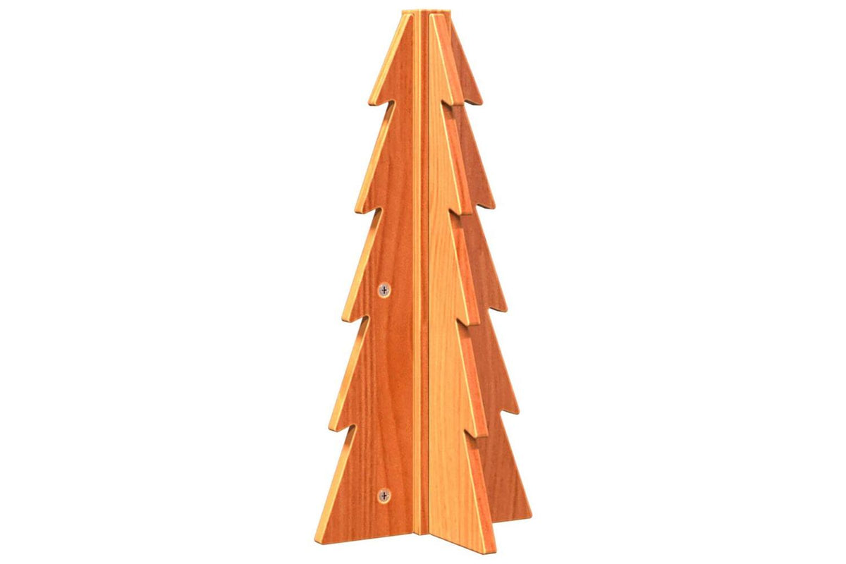 Vidaxl Wooden Christmas Tree For Decoration Wax Brown 49 Cm-2
