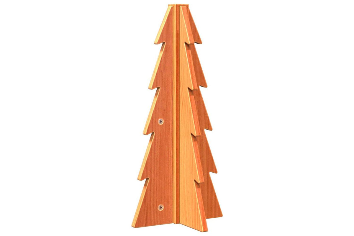 Vidaxl Wooden Christmas Tree For Decoration Wax Brown 49 Cm-5