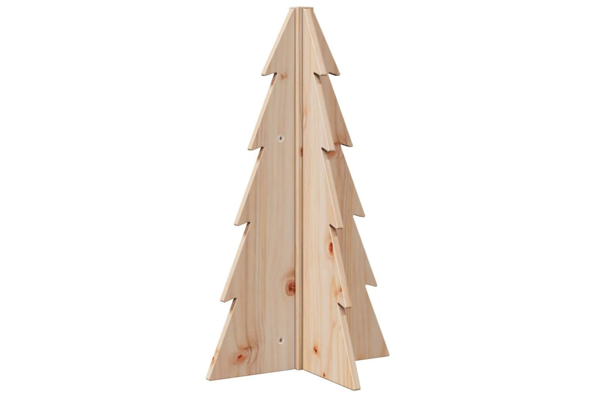 Vidaxl Wooden Christmas Tree For Decoration 695 Cm Solid Wood Pine-5